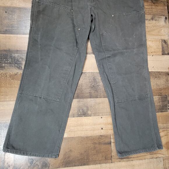 Bear River Workwear Double Knee Carpenter Baggy Loose Gray Pants Mens 40x32 - Picture 5 of 12